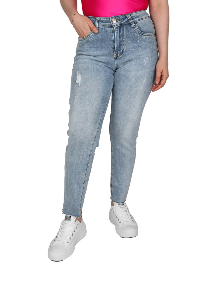 Pantalón Mezclilla NYD Jeans Doble Stone para Mujer