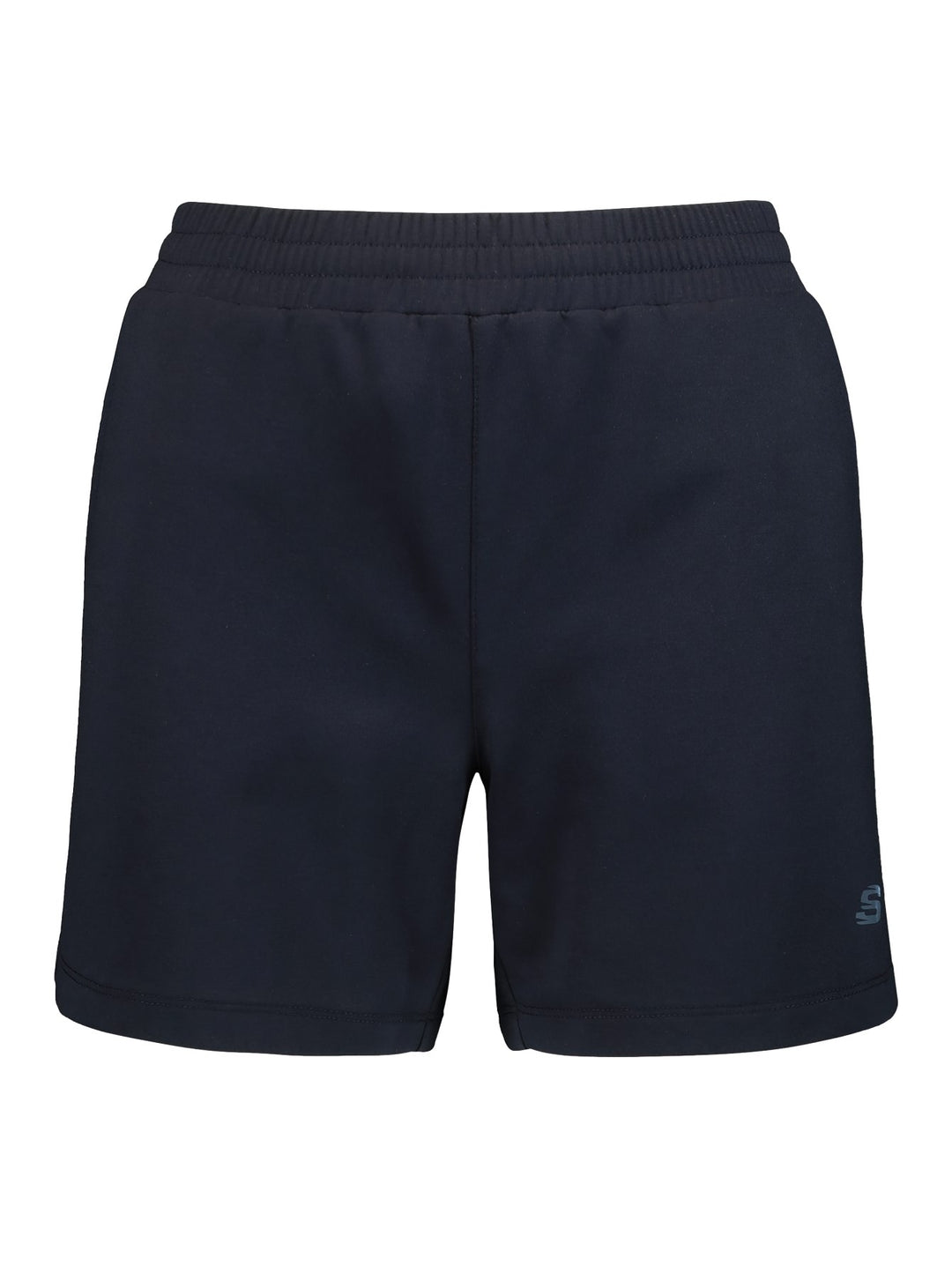 Pantalones cortos deportivos SKECHERS en color marino con cintura elástica.