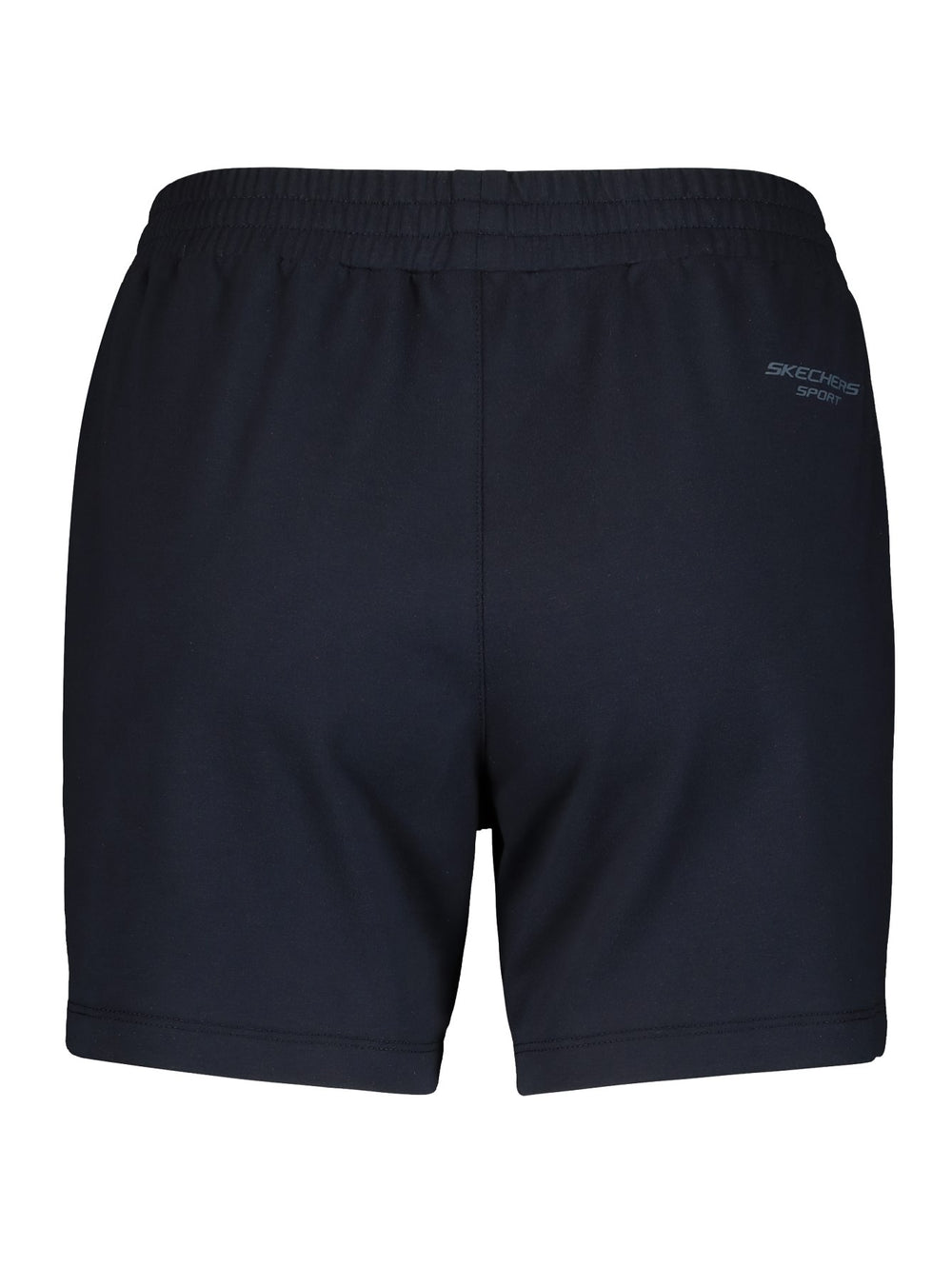 Pantalones cortos deportivos SKECHERS en color marino con cintura elástica.