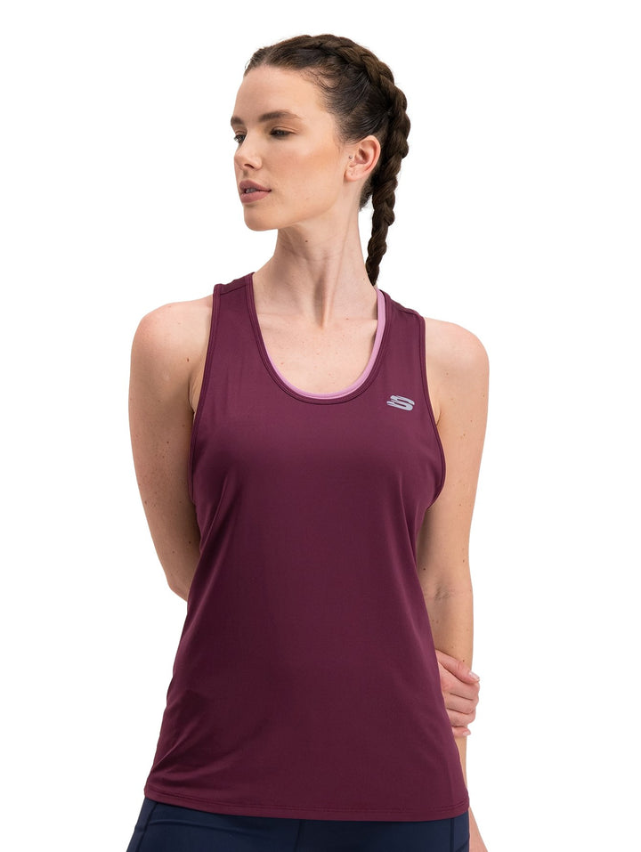 Playera sin Mangas Skechers Violeta para Mujer