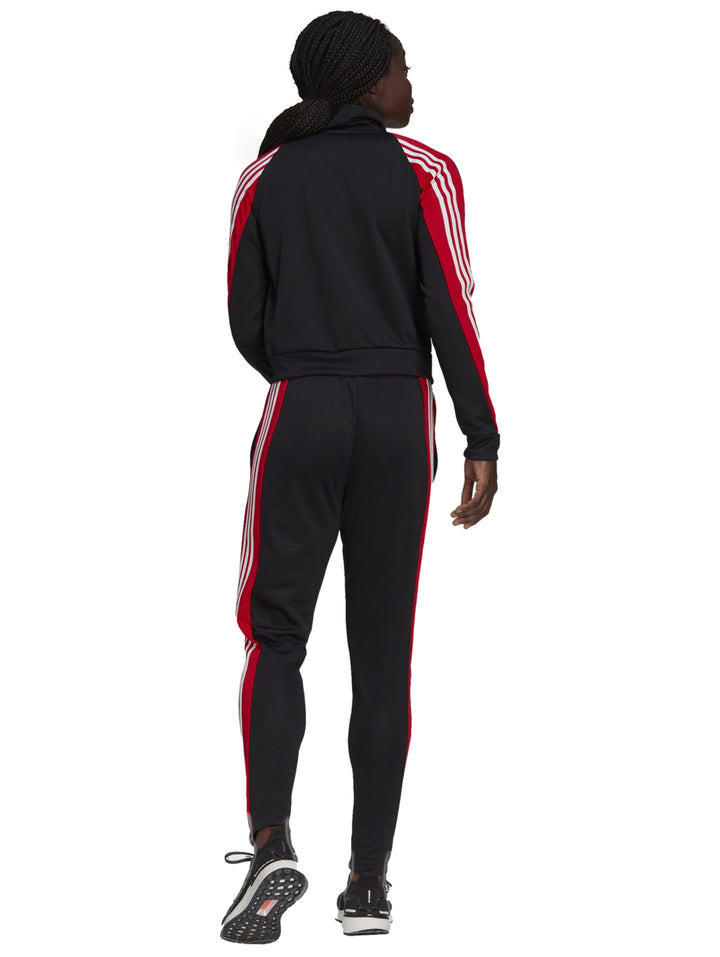 Conjunto Deportivo Adidas Negro y Rojo para Mujer