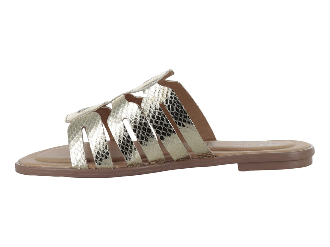 Sandalias Luna Rosa Dorado para Mujer