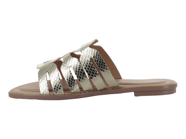 Sandalias Luna Rosa Dorado para Mujer