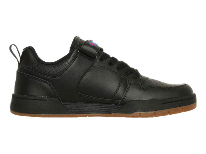 Tenis deportivos Champion Arena Power Lo color negro con suela color caramelo.