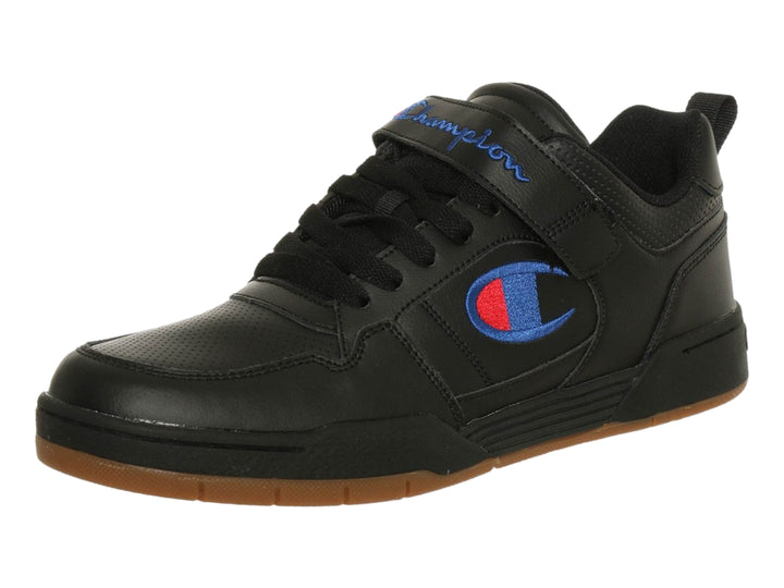 Tenis deportivos Champion Arena Power Lo color negro con suela color caramelo.