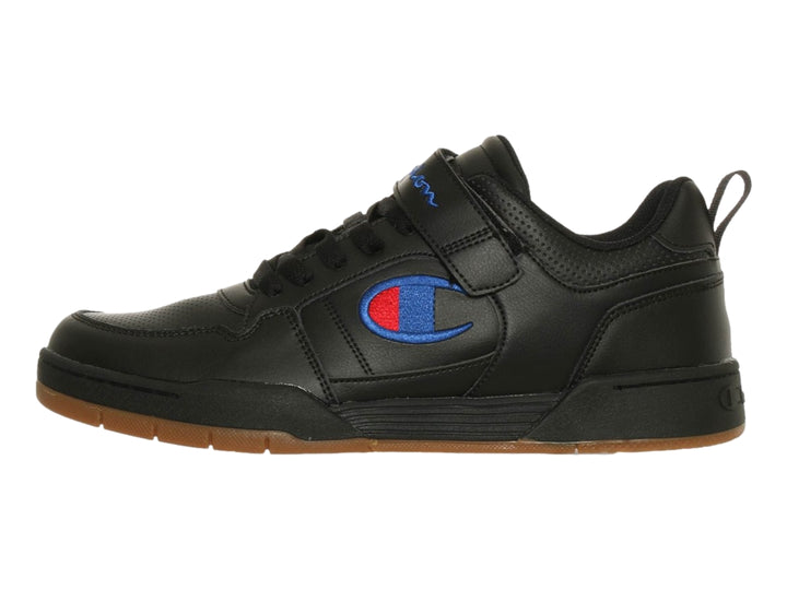 Tenis deportivos Champion Arena Power Lo color negro con suela color caramelo.