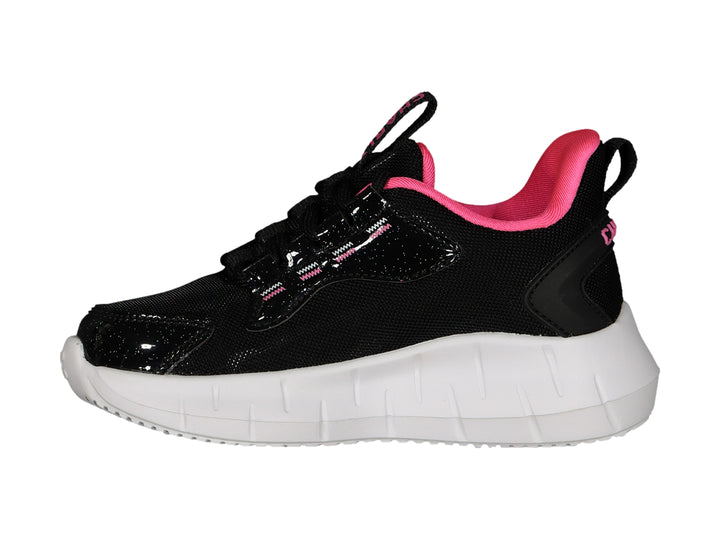 Tenis Charly Negro con Fucsia para Niña