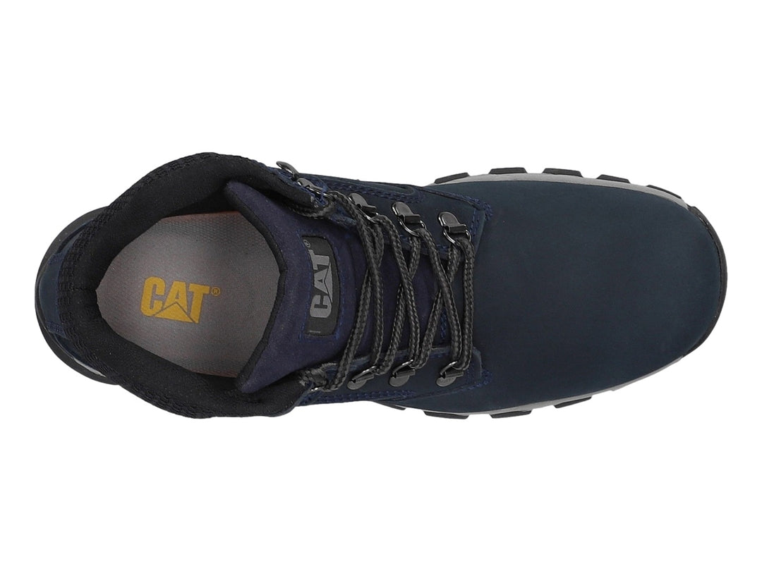 Botas Caterpillar Canton M4M color negro con suela gris para hombre.