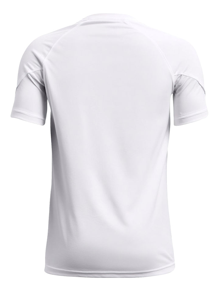 Playera Under Armour Golazo 3.0 Blanca y Negra para Nino