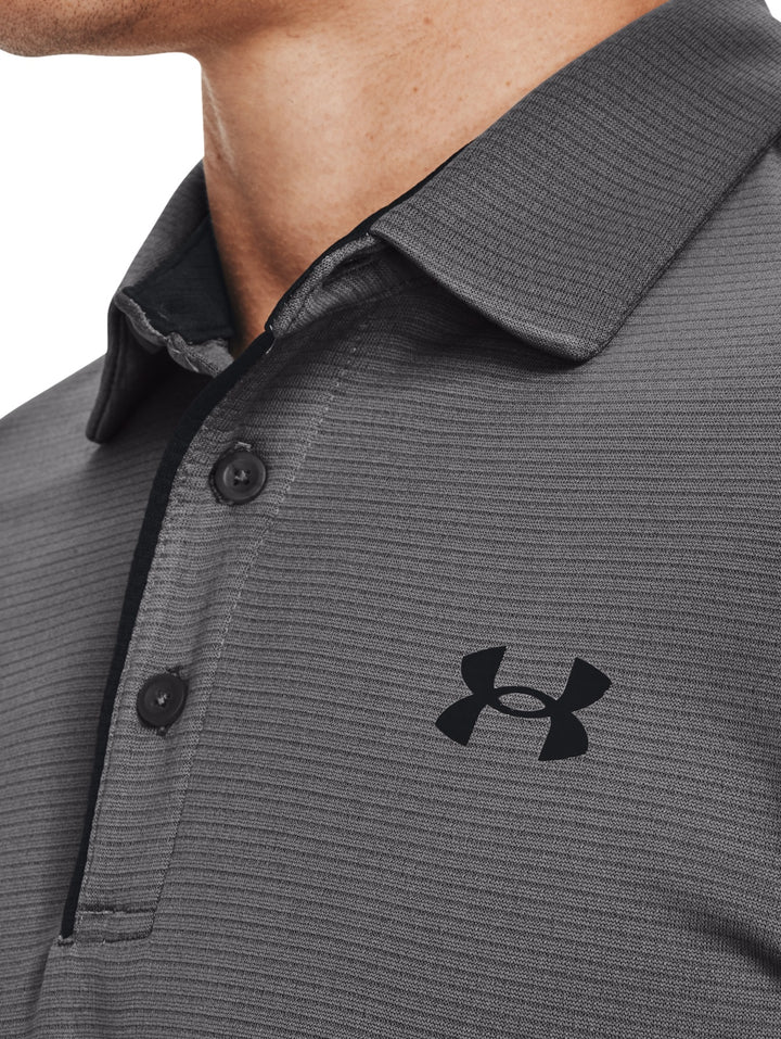 Playera Polo Under Armour Tech Gris para Hombre