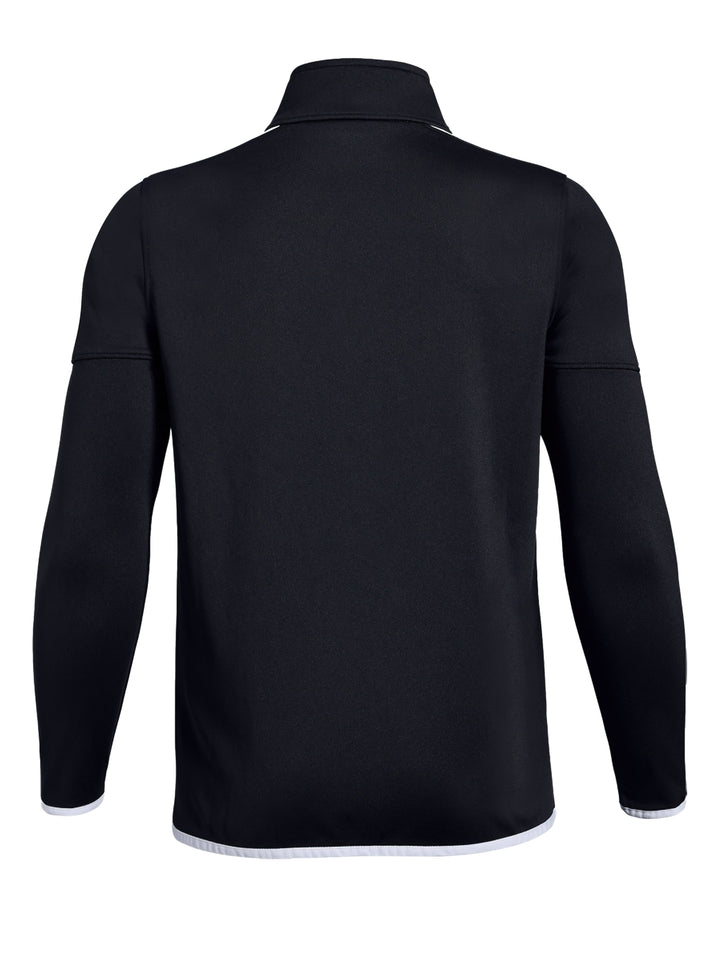 Chamarra Under Armour Rival Knit Negro y Blanco para Nino