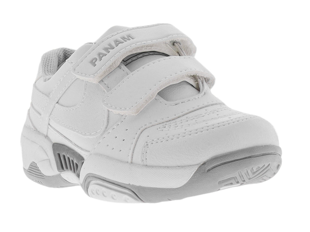 Tenis Panam Blanco y Gris para Niño