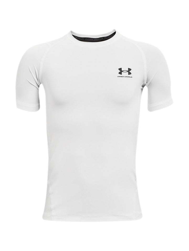 Playera Under Armour UA HG SS Blanca para Nino