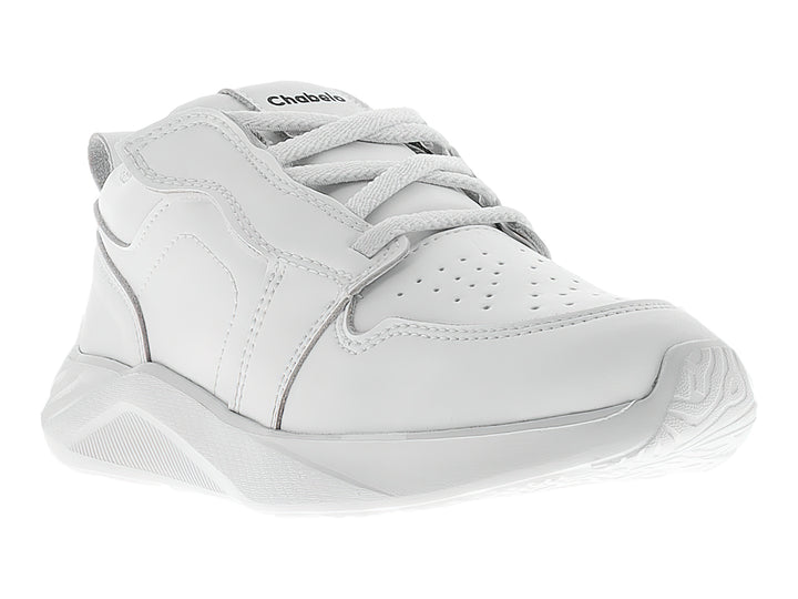 Zapato deportivo escolar color blanco para niño o niña de la marca Chabelo.