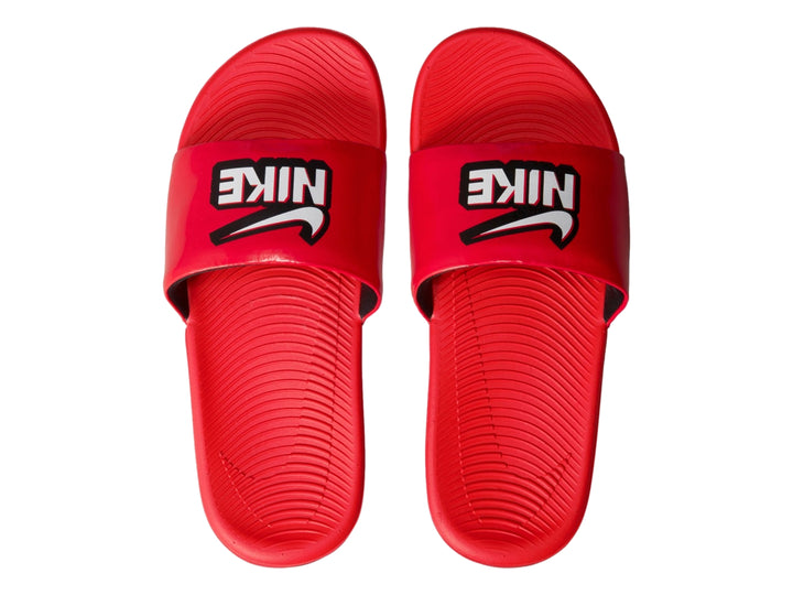 Sandalias Nike Kawa Slide Fun Rojo y Blanco para Nino