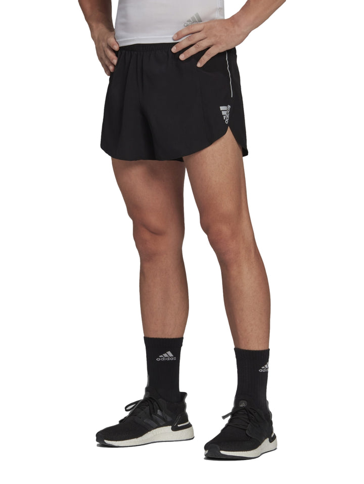 Shorts Adidas Running Negro Plata para Hombre