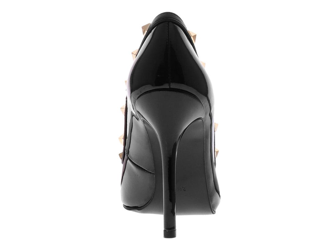 Zapatillas de Tacón Senties Negro Charol