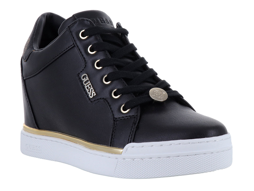 Tenis Casuales Guess Negros y Cafés para Mujer