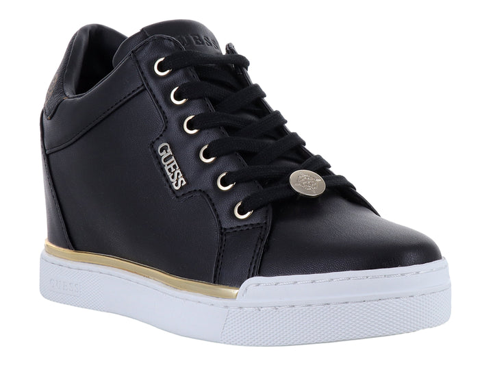 Tenis Casuales Guess Negros y Cafés para Mujer