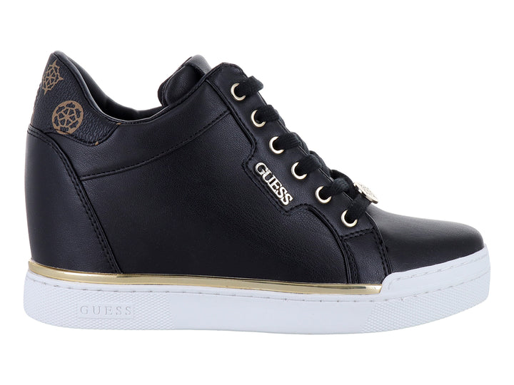 Tenis Casuales Guess Negros y Cafés para Mujer
