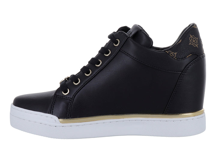 Tenis Casuales Guess Negros y Cafés para Mujer