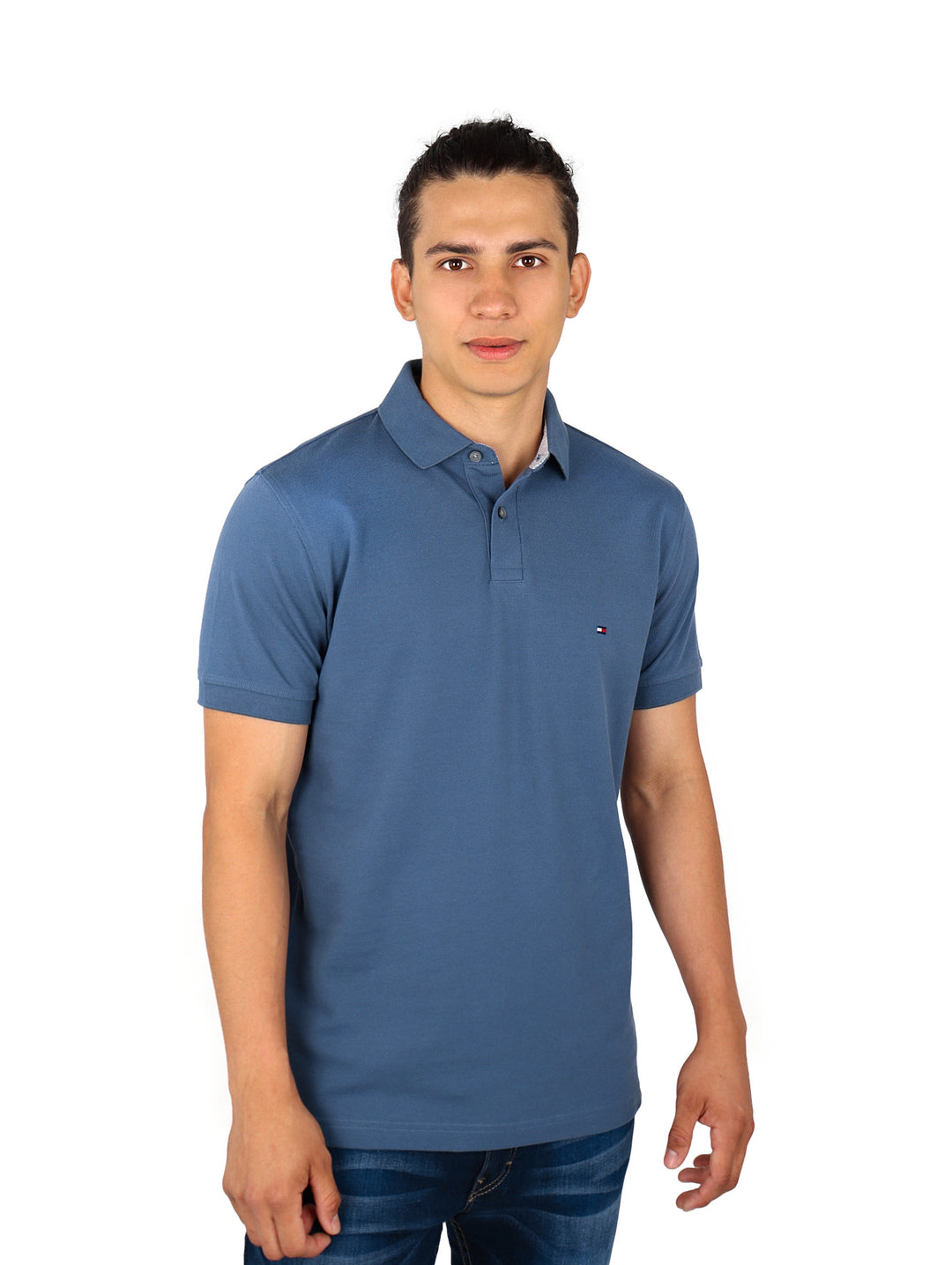 Playera Polo Tommy Hilfiger Azul Faded Indigo