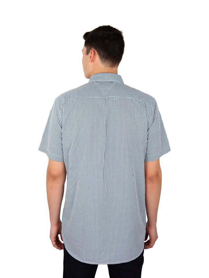 Camisa Tommy Hilfiger Classic Gingham Azul y Blanco para Hombre