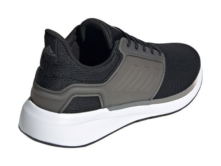 Tenis deportivos Adidas para mujer en color negro y gris con suela blanca.