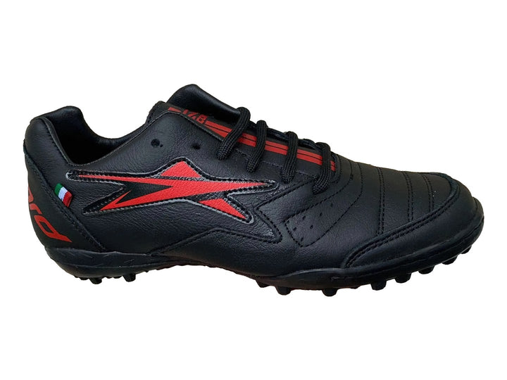 Tenis de Fútbol EESCORD Turf Negro-Rojo para Hombre