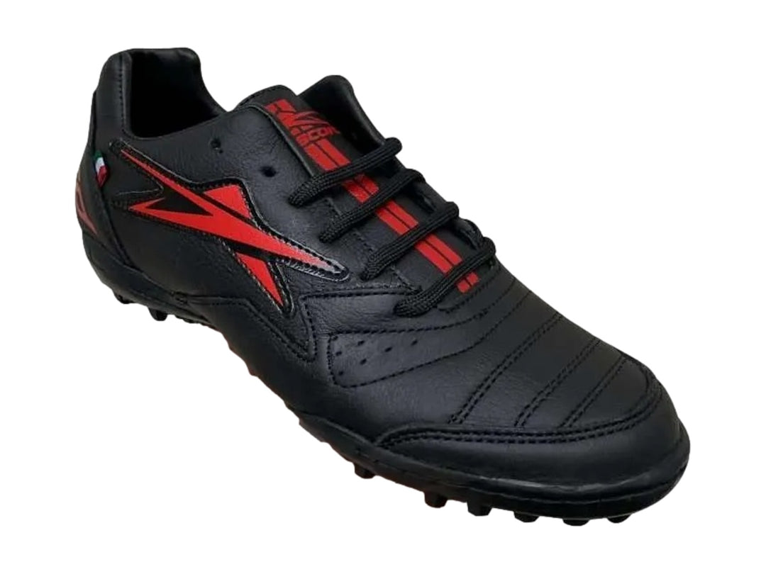 Tenis de Fútbol EESCORD Turf Negro-Rojo para Hombre