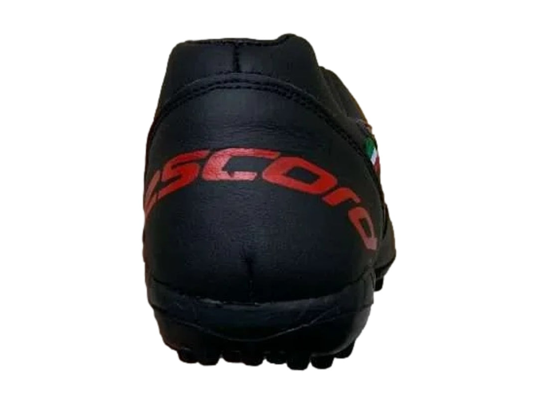 Tenis de Fútbol EESCORD Turf Negro-Rojo para Hombre