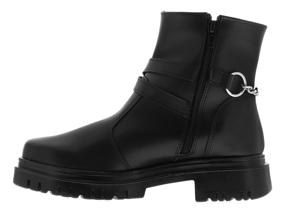 Botines Casuales Green Love Negro Napa
