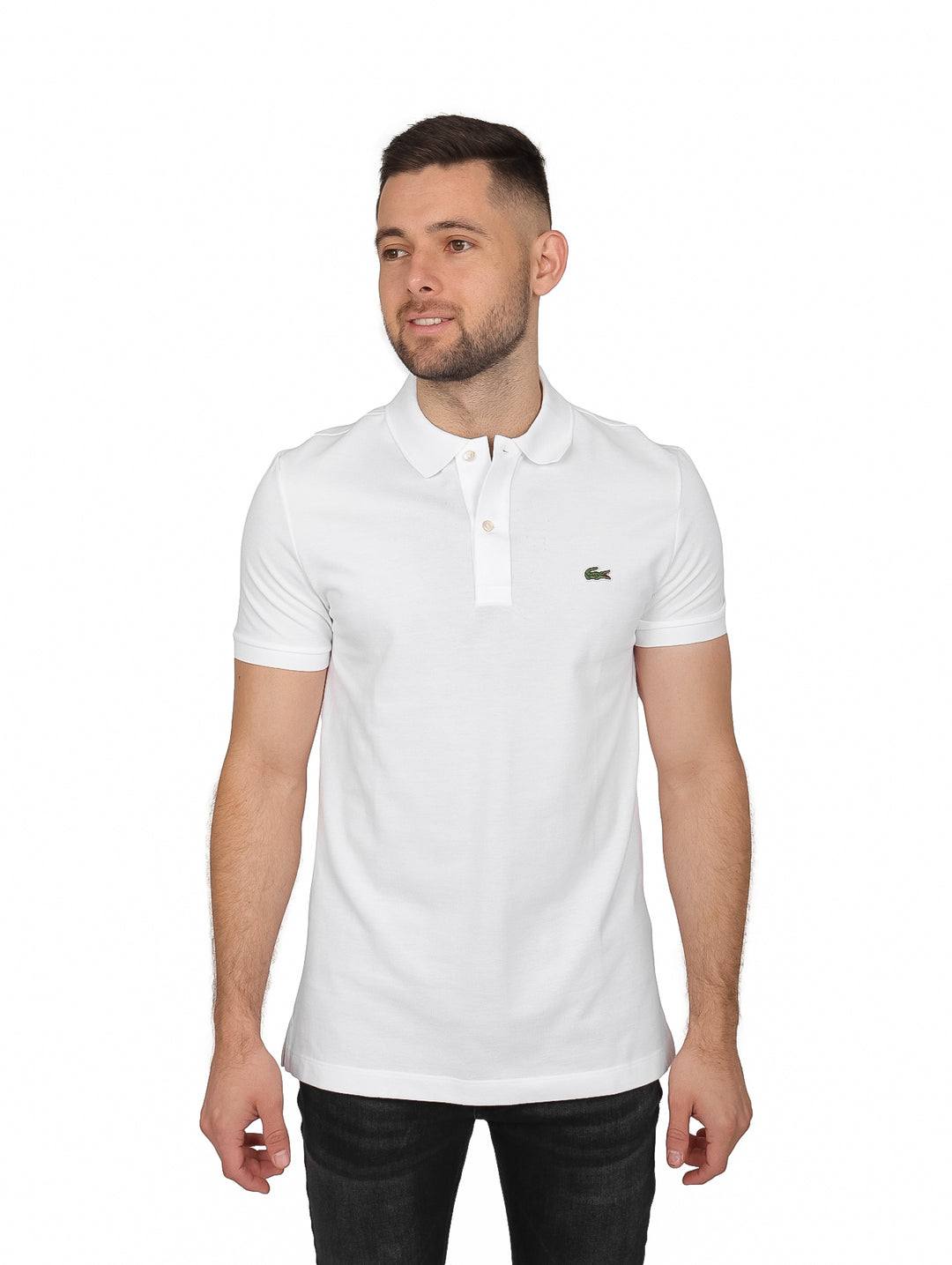 Playera Polo Lacoste Blanco para Hombre
