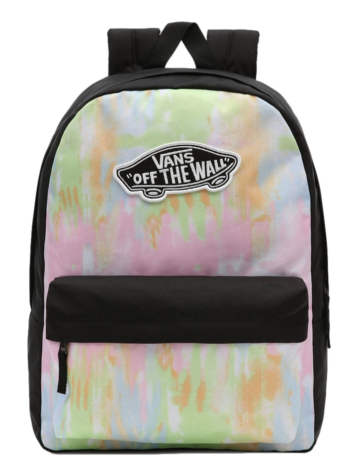 Mochila escolar VANS color multicolor Popsicle Wash con detalles en negro y logotipo frontal.
