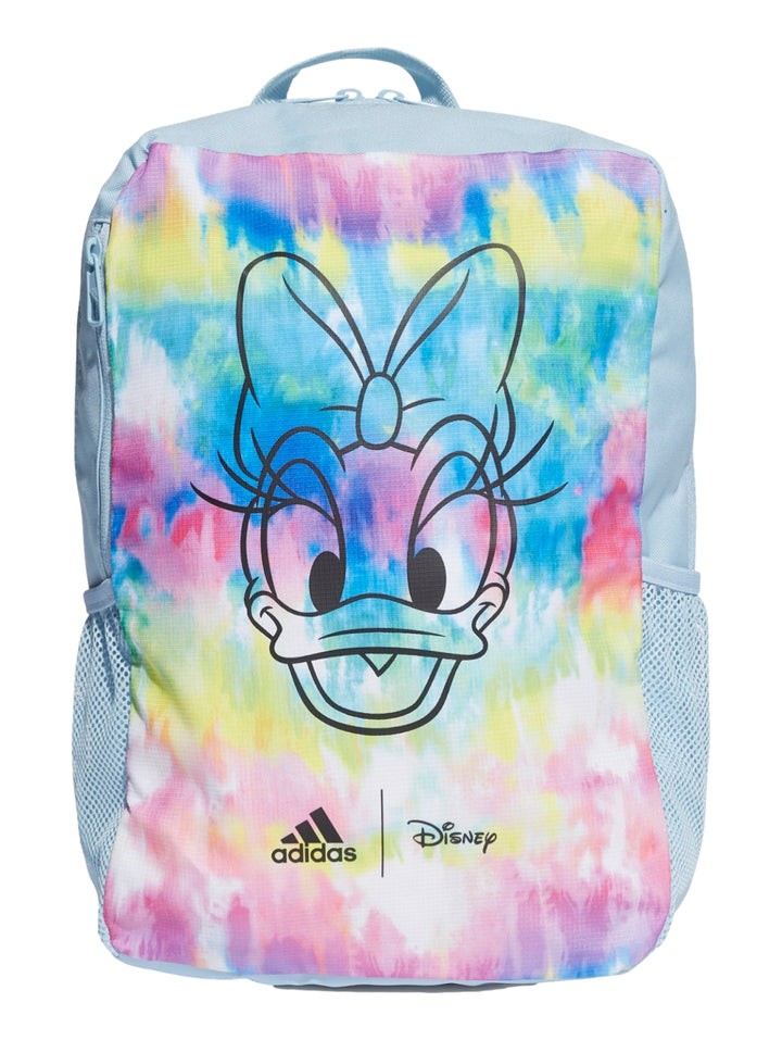 Mochila Adidas multicolor con estampado de Daisy Duck de Disney y diseño tie-dye.