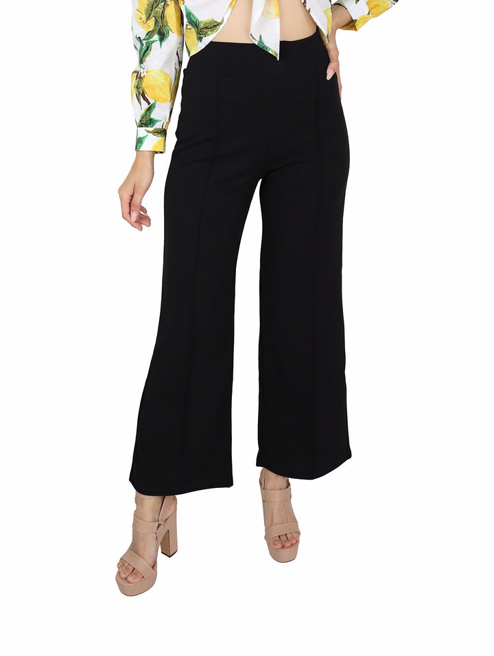 Pantalón Recto Vanidad Negro para Mujer