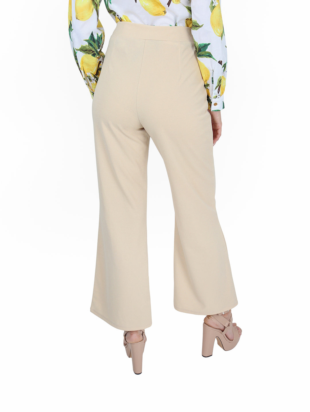 Pantalón Campana Vanidad Beige para Mujer