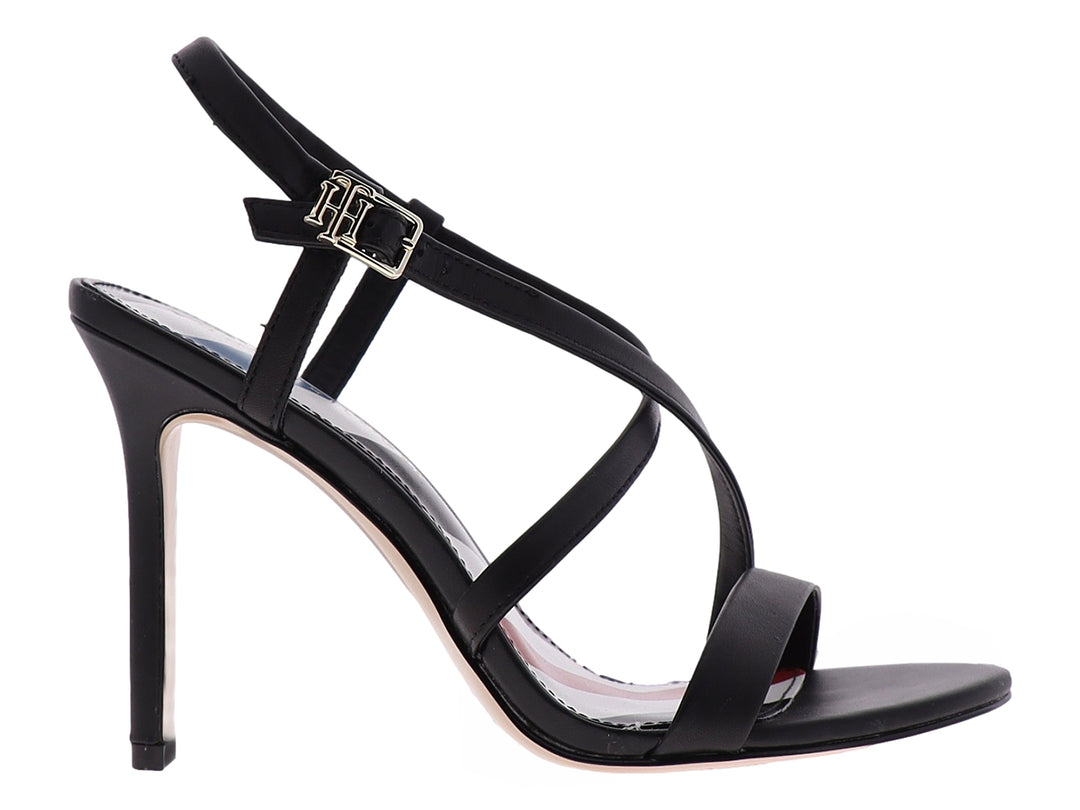 Sandalias Tommy Hilfiger Negro Tacón Alto Mujer