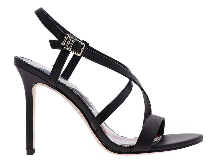 Sandalias Tommy Hilfiger Negro Tacón Alto Mujer