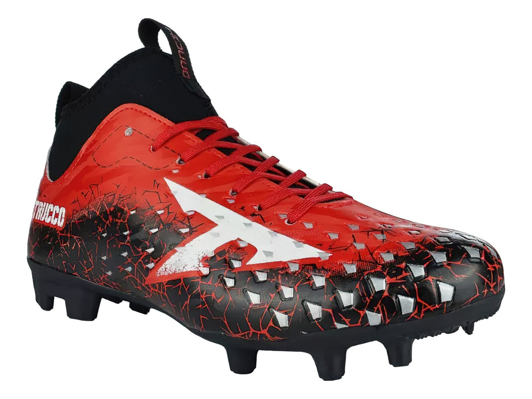 Tenis de Fútbol Leon Trucco Negro con Rojo