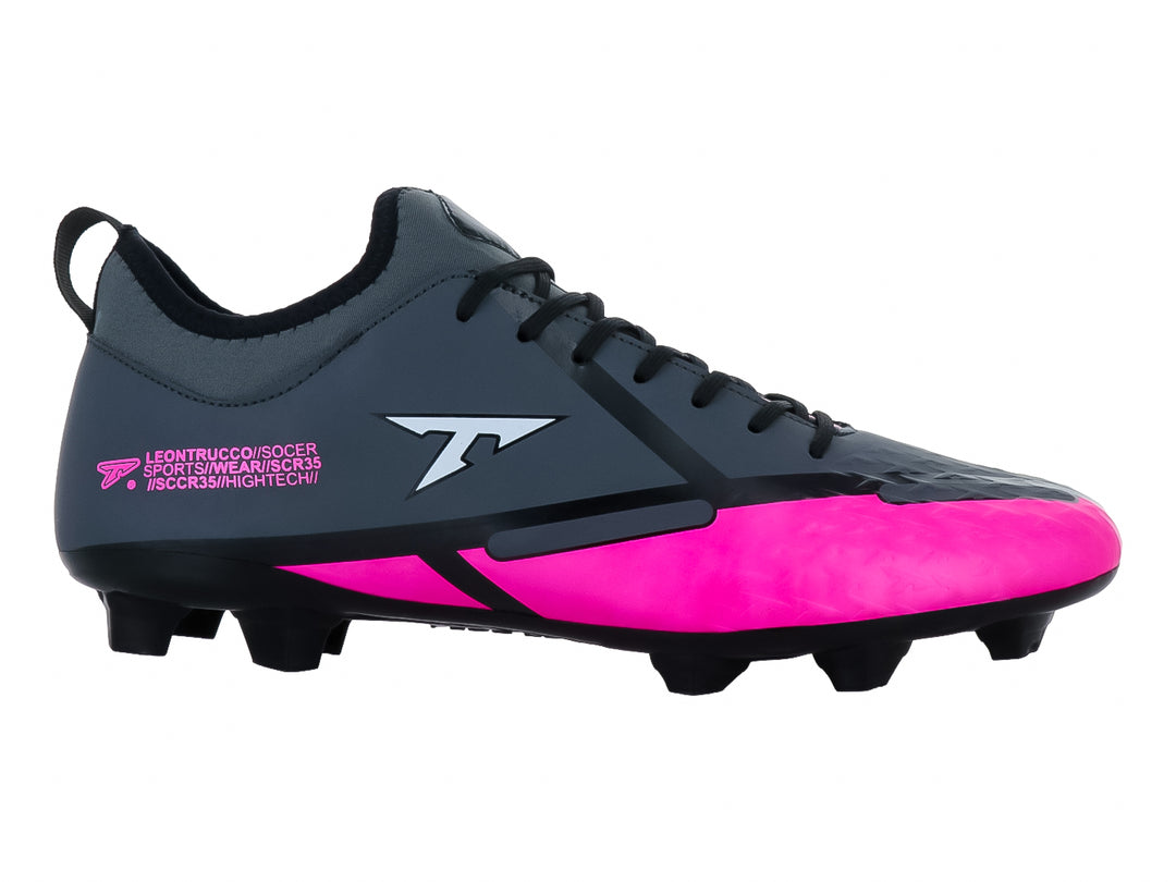 Tenis de Fútbol Leon Trucco Color Gris Oxford y Fiusha