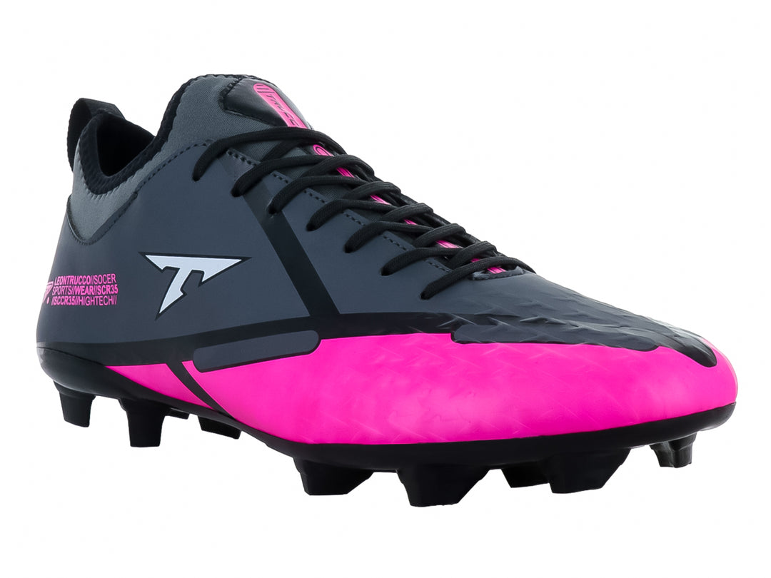 Tenis de Fútbol Leon Trucco Color Gris Oxford y Fiusha