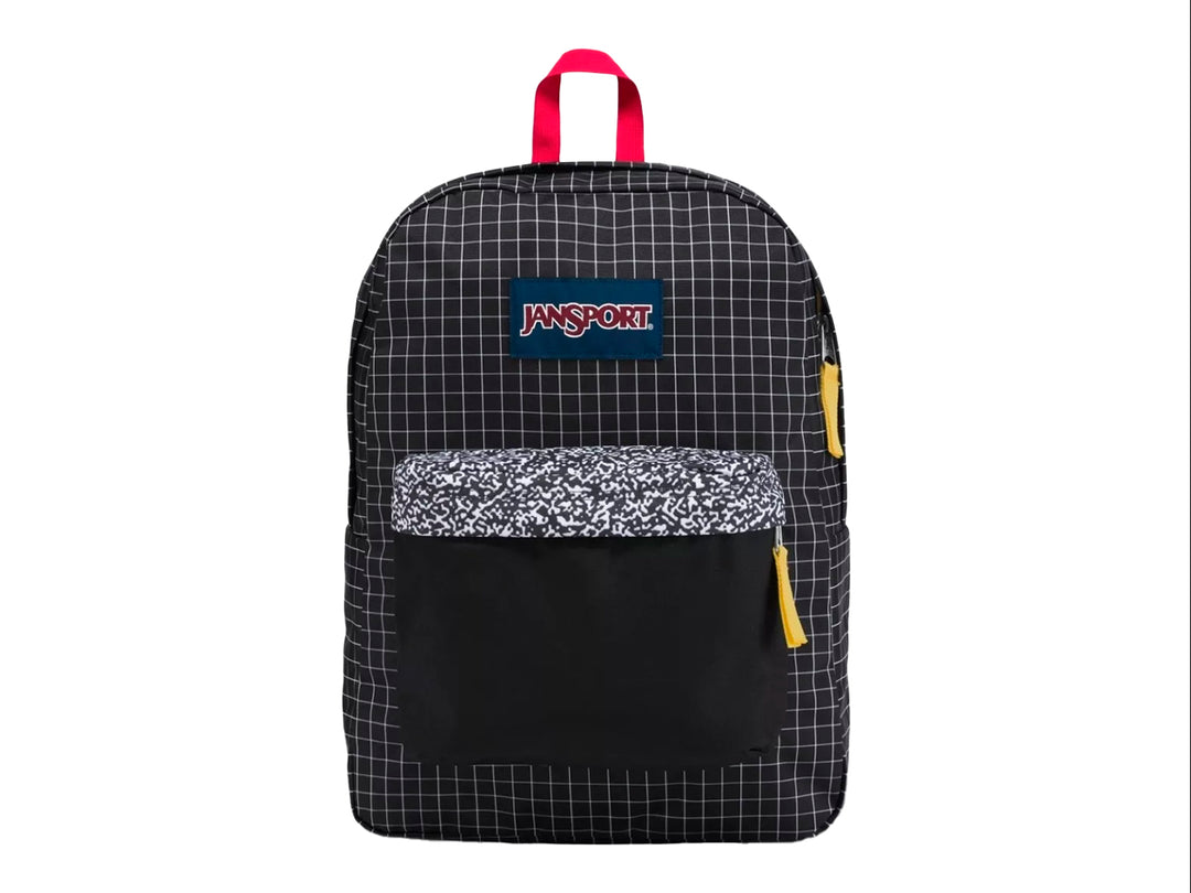 Mochila JanSport SuperBreak Negro Cuadriculado