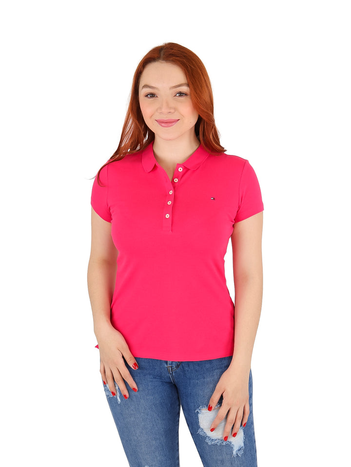 Playera Polo Tommy Hilfiger Rosa para Mujer
