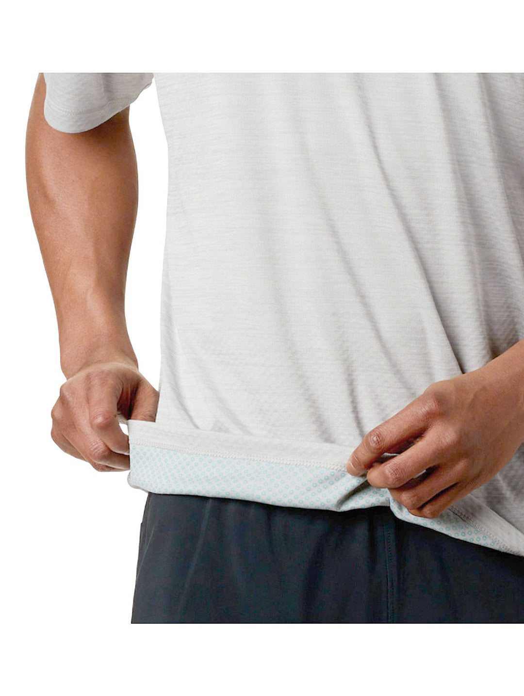 Playera Columbia Gris Jaspeado para Hombre