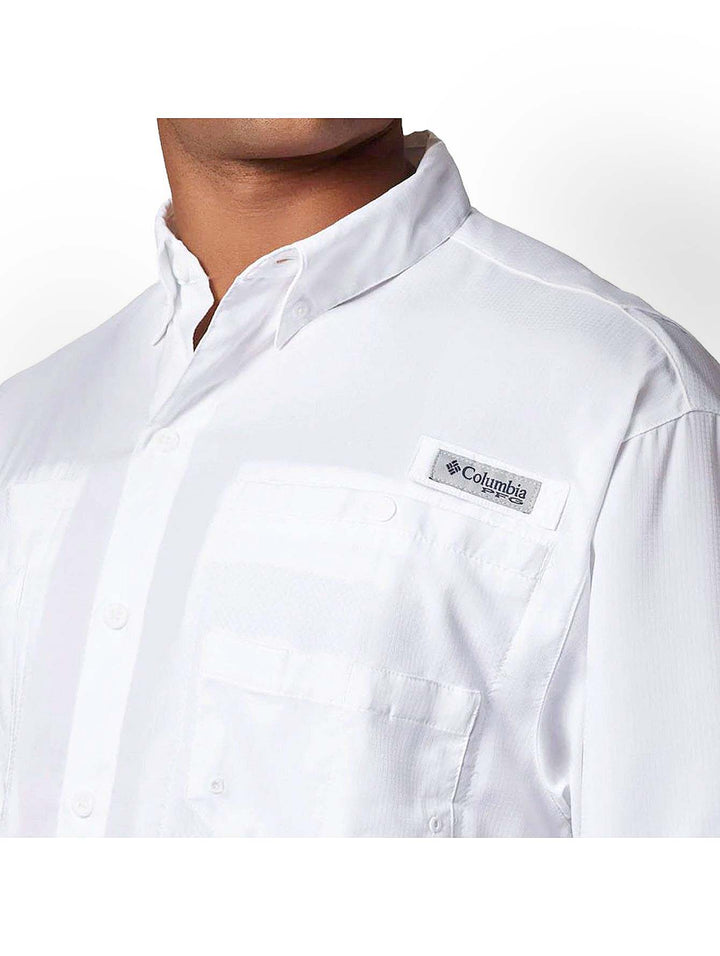 Camisa Columbia Tamiami Manga Corta Blanco para Hombre