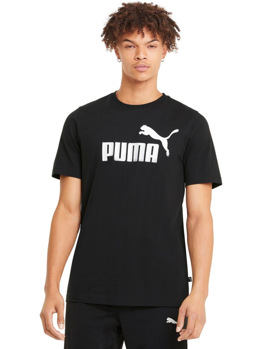 Playera PUMA Ess Logo Negro para Hombre