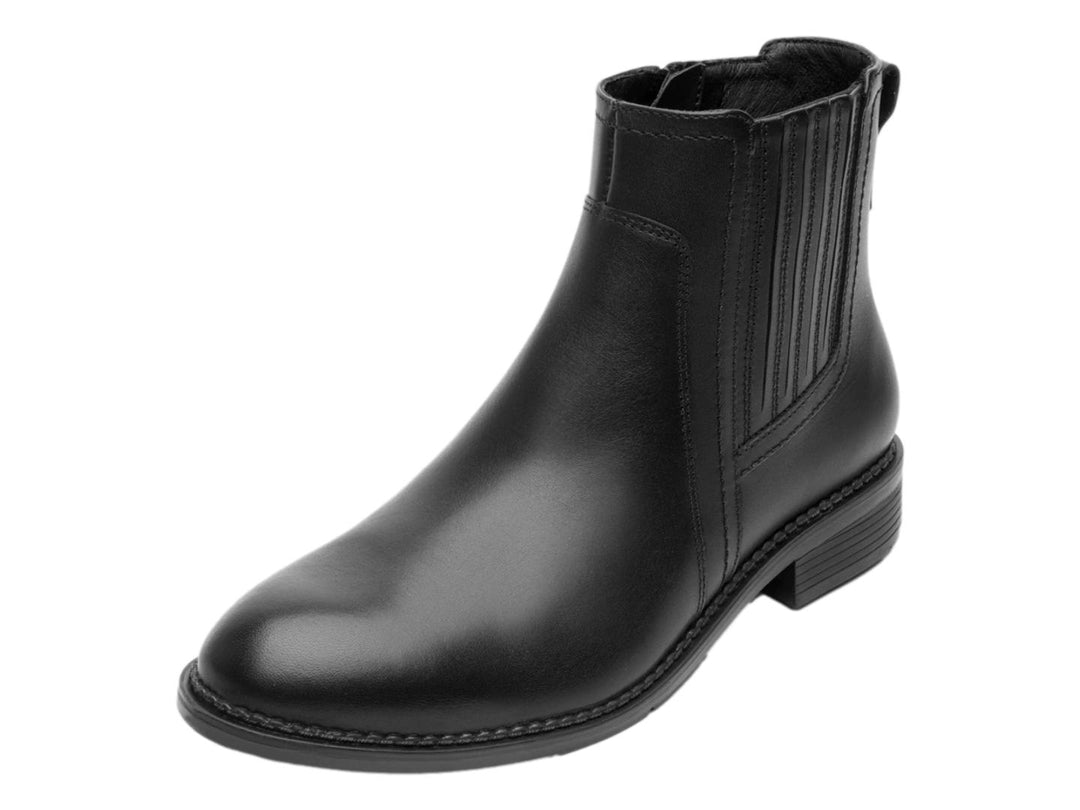 Botines Flexi Negros de Cuero para Mujer