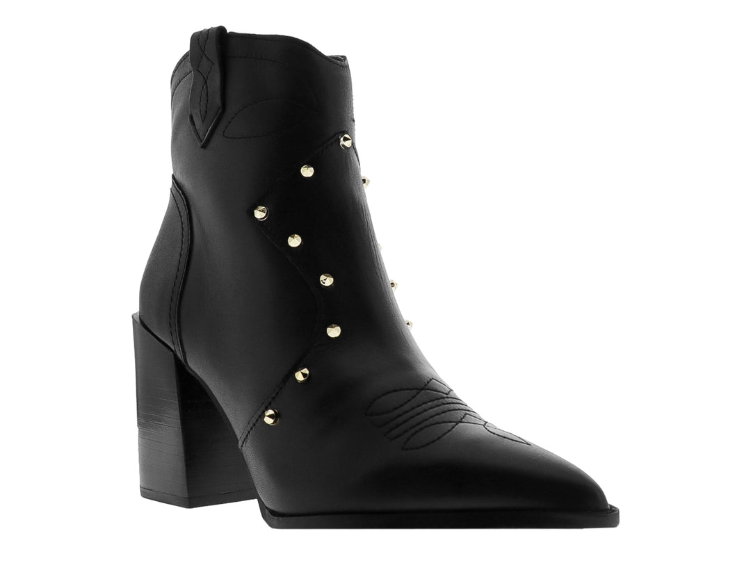 Botines Casuales Westies Negro con Tachuelas