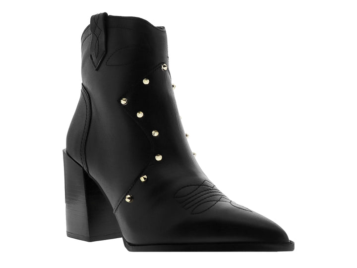 Botines Casuales Westies Negro con Tachuelas